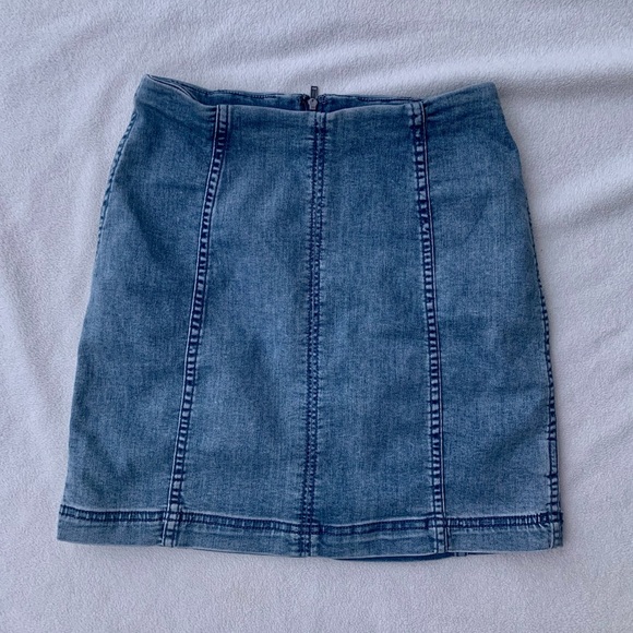 Free People denim mini skirt - Picture 5 of 7